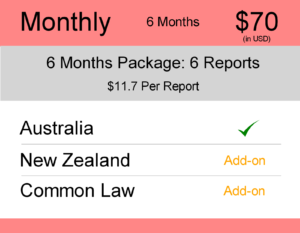 image for Quarterly 6 Months : AUS & NZ TM Monitoring