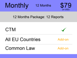 Monthly – 12 Months Europe TM Monitoring