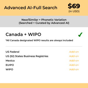 Advanced AI–Full Search: Canada TM Searching