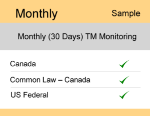 Image for Monthly : Canada TM Monitoring - Sample Report
