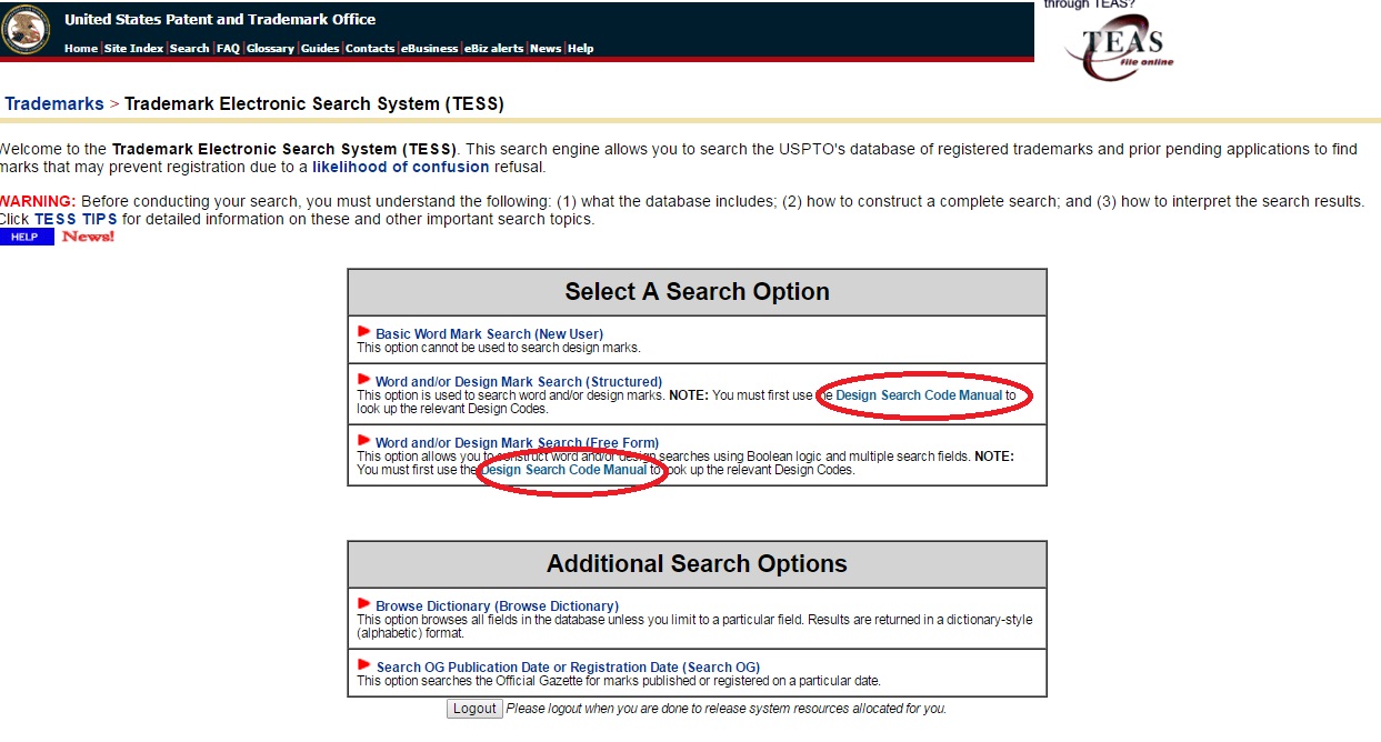 Return dict. Search trademark. Us Design trademark search.