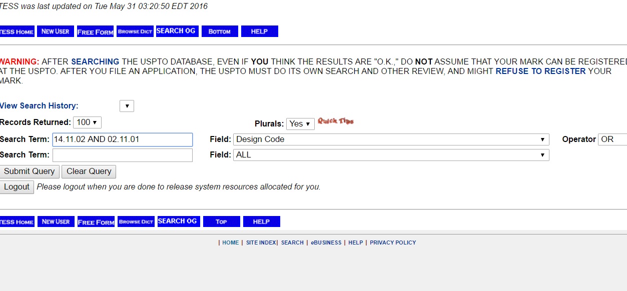 uspto assignment trademark search