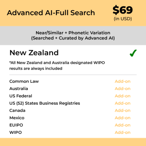 Advanced AI–Full Search: New Zealand TM Searching